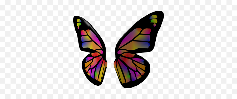 Rainbow Butterfly Wings - Roblox Roblox Butterfly Wings Png,Butterfly Wing Png