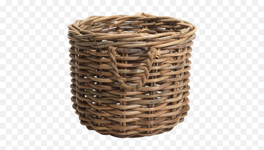 Wicker Basket - Rattan Basket Png,Basket Transparent