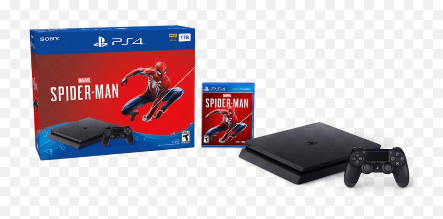 Playstation 4 Slim 1tb Console Marvels Spiderman Bundle Call Of Duty Black Ops Ps4 Png Spider - man Ps4 Png