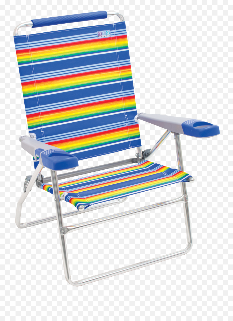 Rio Beach Chair With Deluxe Arms Aluminum Frame And 15 Inch Seat Height - Rio 15 Inch Beach Chair Png,Beach Chair Png