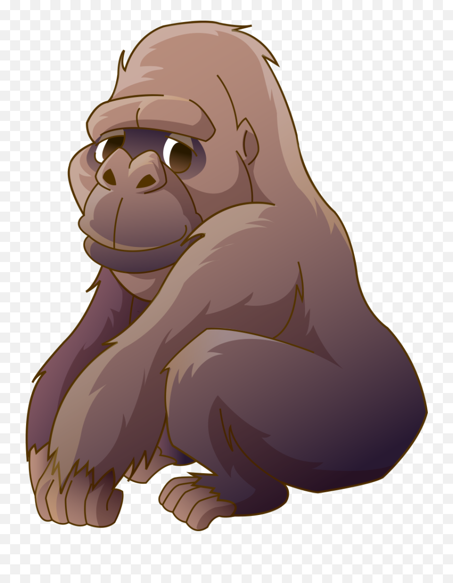 Gorilla Clipart Orangutan Picture 1240948 - Transparent Background Ape Clipart Png,Orangutan Png