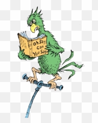 Hooey The Parrot - Dr Seuss Characters Clipart png