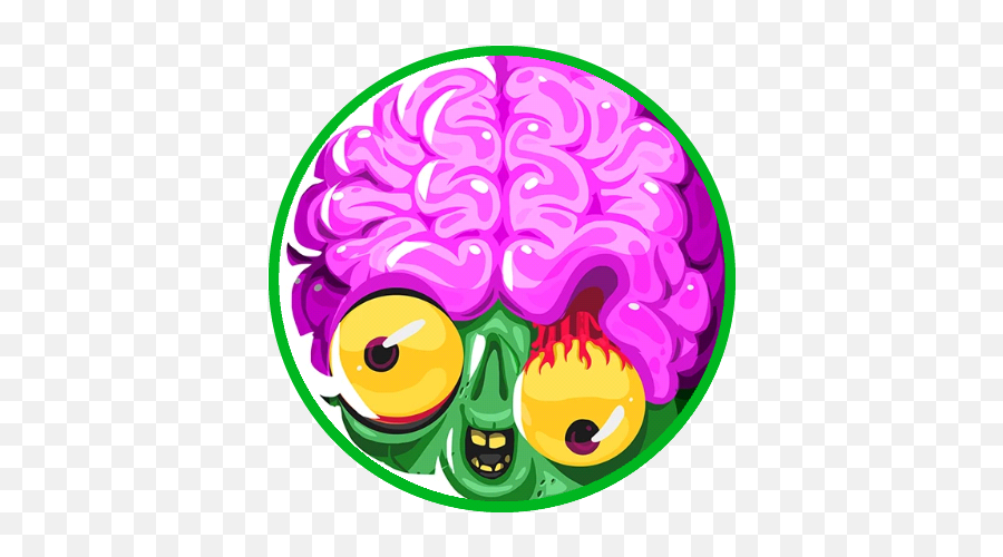 Download Crazy Brain Circled - Crazy Brain Png Image With No Skin Agario Brain,Circled Png