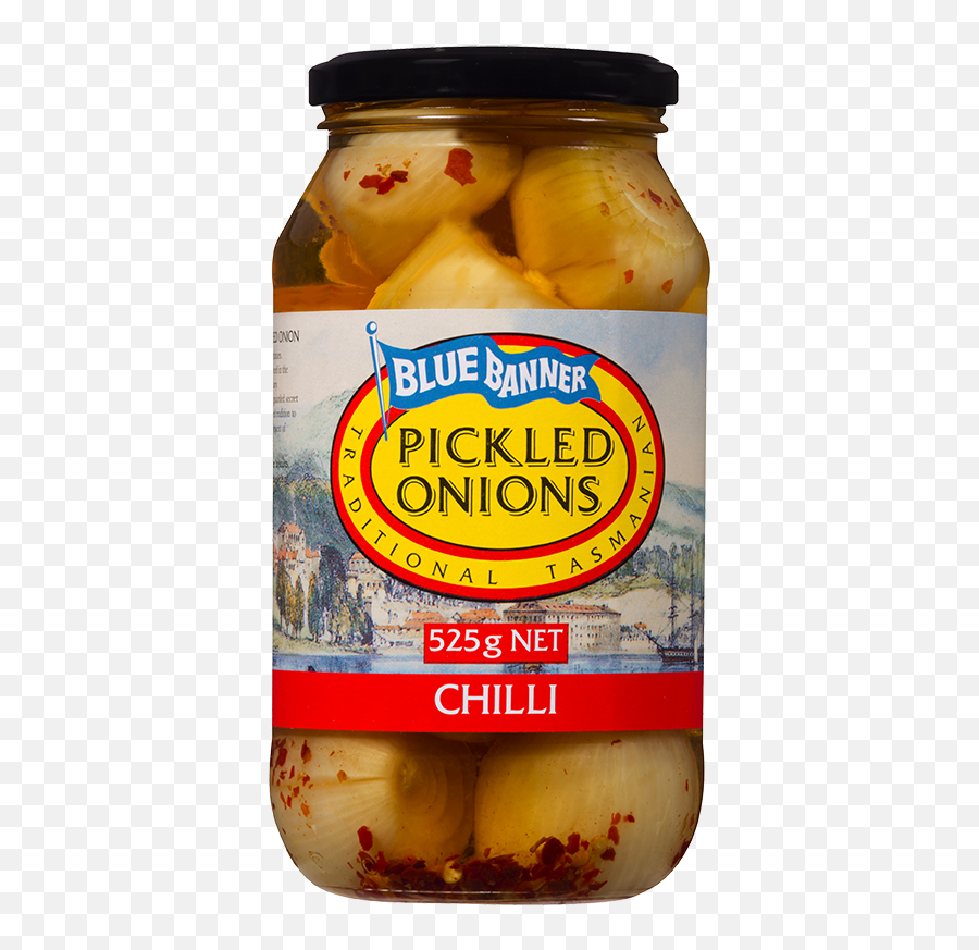 Blue Banner Pickled Chilli Onions 525g U2013 Rosella - Chilli Pickled Onions Png,Blue Banner Png