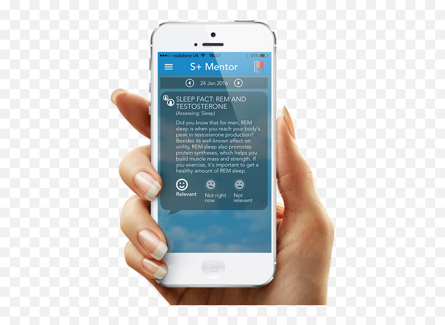 Holding - Phone S Plus By Resmed S Plus By Resmed Mobile Patient Application Png,Hand Holding Phone Png