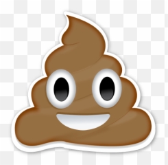 Poo Emoji Sticker Transparent Png - Poop To Print