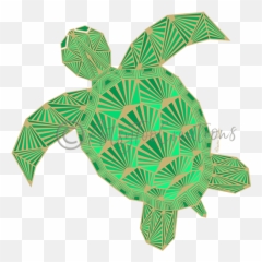 Art Deco Turtle - Artsytoo Creations Inc Ridley Sea Turtle Png,Turtle Png