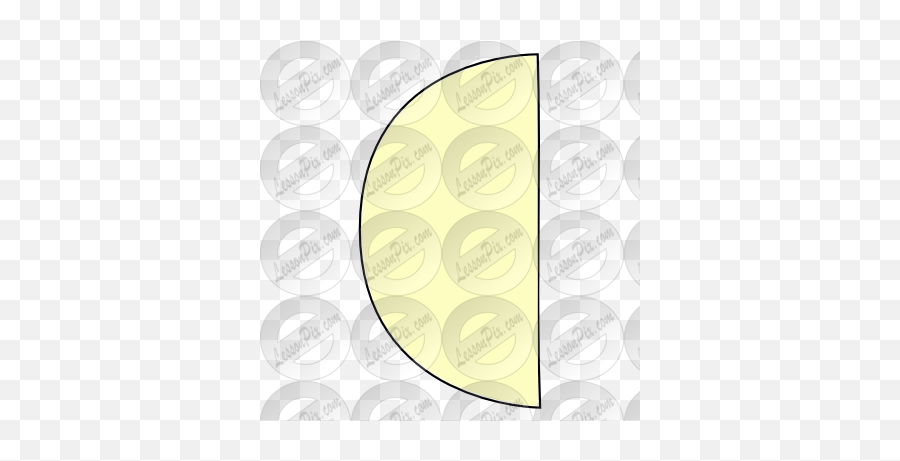 First Quarter Half Moon Picture For Classroom Therapy Use - Circle Png,Half Moon Png
