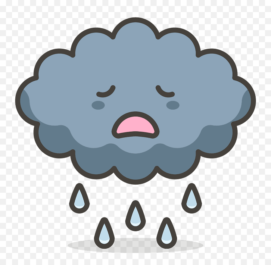 Rain Free Icon Of 780 Vector Emoji - Cartoon Cloud Gif Png,Rain Emoji Png