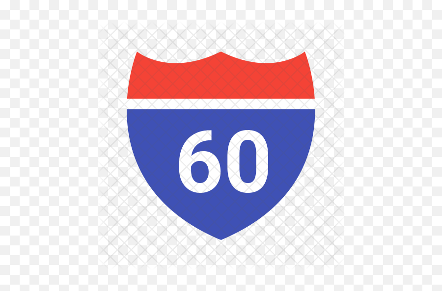Highway Speed Sign Icon Of Flat Style - Number Png,Highway Sign Png