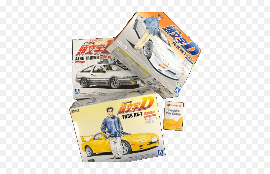 Brand New Rare Initial D 132 Scale Model Kits Available - Plastic Model Png,Initial D Png