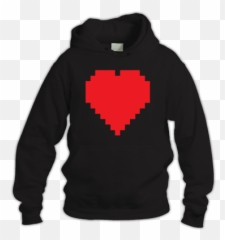 8 - Bit Heart Merch at Dizzyjam Hoodie png