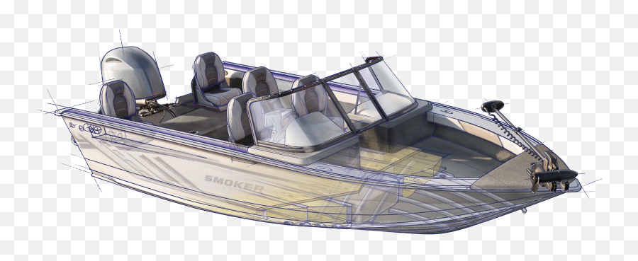 Aluminum Construction Smoker Craft Boats - Inflatable Boat Png,Boat Transparent