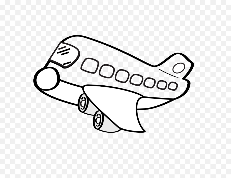 Airplane Clipart Black And White - Airplane Clipart Black And White Png,Airplane Clipart Transparent Background