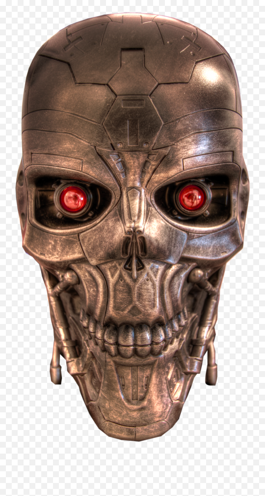 Download Terminator Skull Png Image For Free - Robot Head Transparent Bg,Skull Face Png