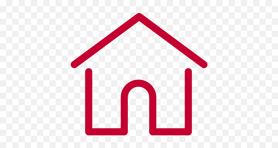 Red Home Line Icon2svg - Transparent Png U0026 Svg Vector File Casinha Vermelha Contorno Png,Red Line Png