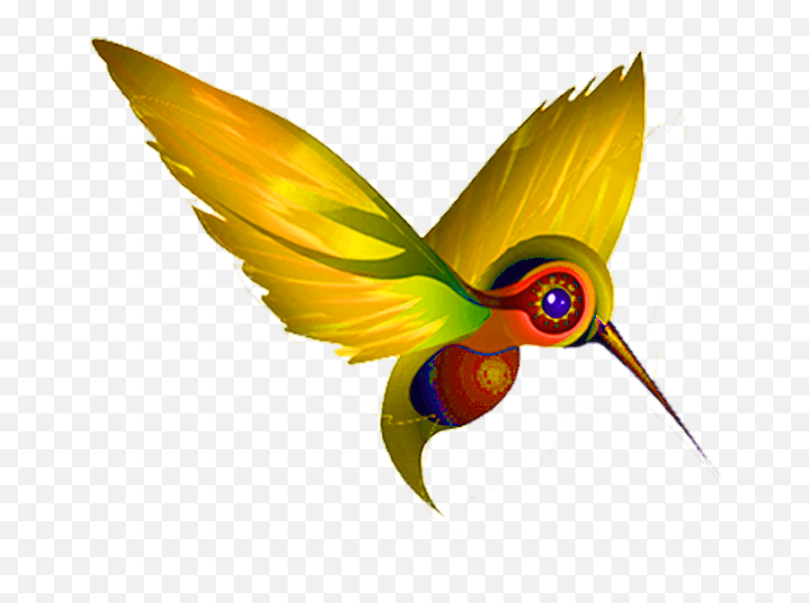 Download Yellow Humming Bird - Hummingbird Png,Hummingbird Png