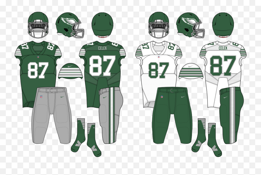 Philadelphia Eagles Concept Helmet Stripe Removed - Green Bay Packers Uniform Png,Philadelphia Eagles Logo Png