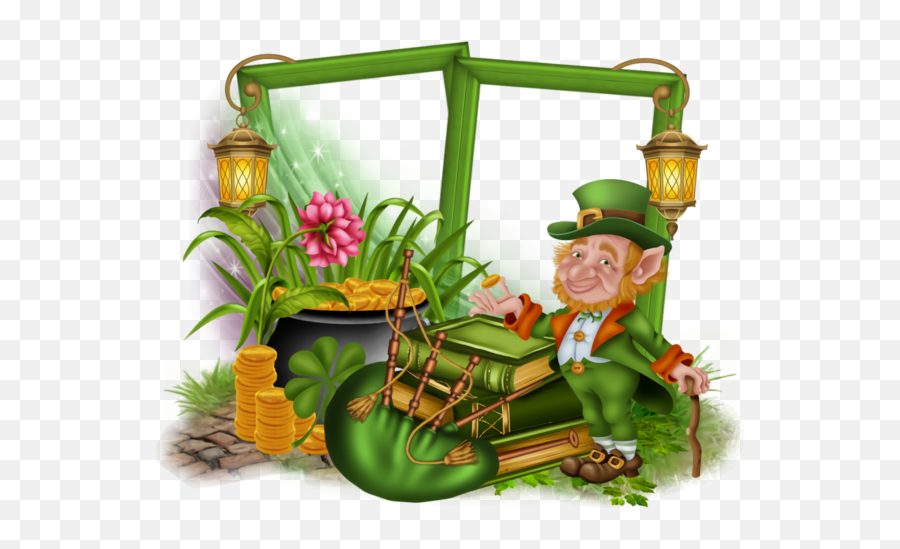 Day Cartoon Leprechaun Plant - St Patty Cluster Png,Leprechaun Transparent