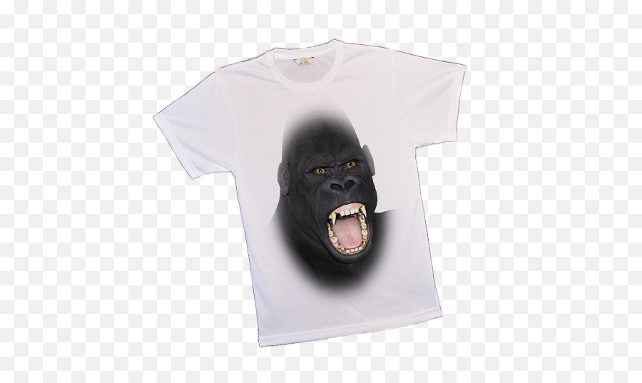 Big Animal Face T - Shirts 1799 Uk Big Animal Faces On Tshirts Monkey Png,Gray Shirt Png
