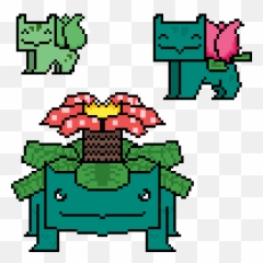 Pixilart - Bulbasaurivysaurvenusaur By Murtmun Fictional Character Png,Ivysaur Png