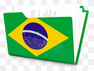 Folder Icon Illustration Of Flag Brazil - Flag Icon png