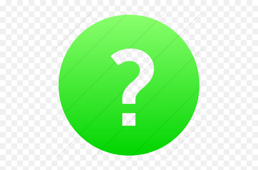Iconsetc Simple Ios Neon Green Gradient Raphael Question - Dot Png,Question Mark Folder Image Icon