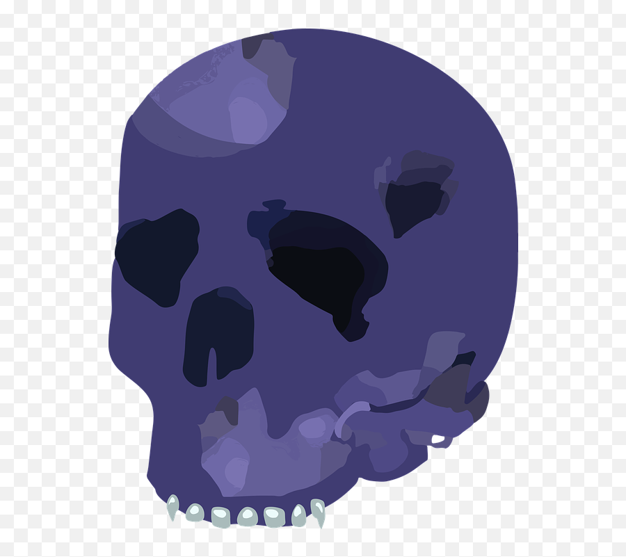 Skull Design Abstract Purple Vampire Teeth Sharp - Clip Art Png,Vampire Teeth Png