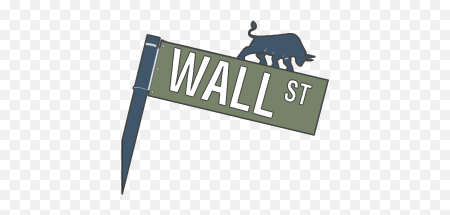 Library Of Wall Street Global Graphic Black And White - Wall Street Sign Clipart Png,Market Png