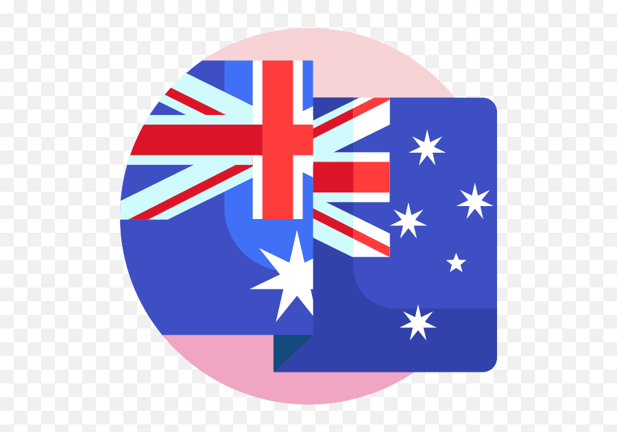 Australia Flag Official Emblem Icon - Canva Austrillian Flag Png,Australia Flag Icon Png