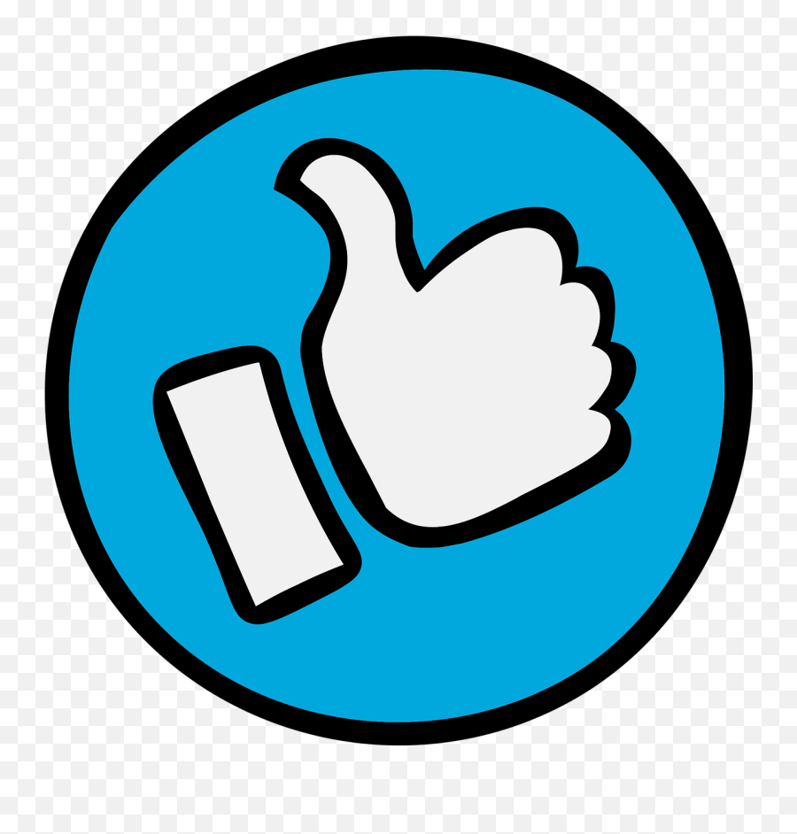 Facebook Thumbs Up Logo - Free Vector Graphic On Pixabay Language Png,Facebook Reaction Icon