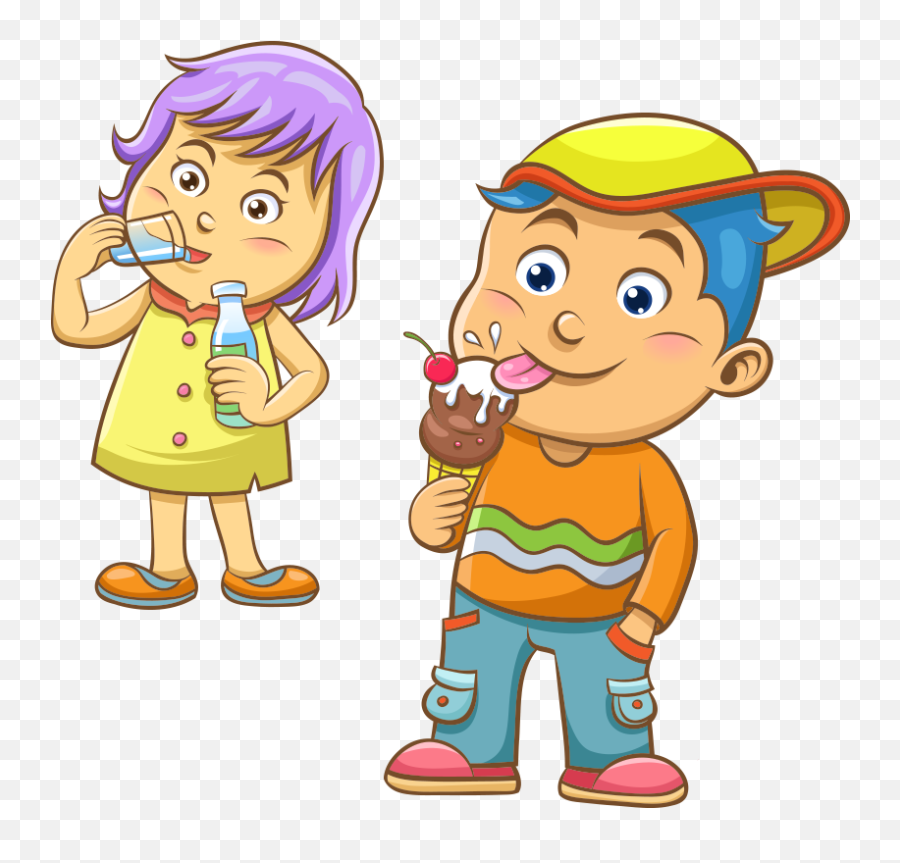 Find Hd Free Banana Split Clipart All American - Kids Eating Png,Child Transparent Background