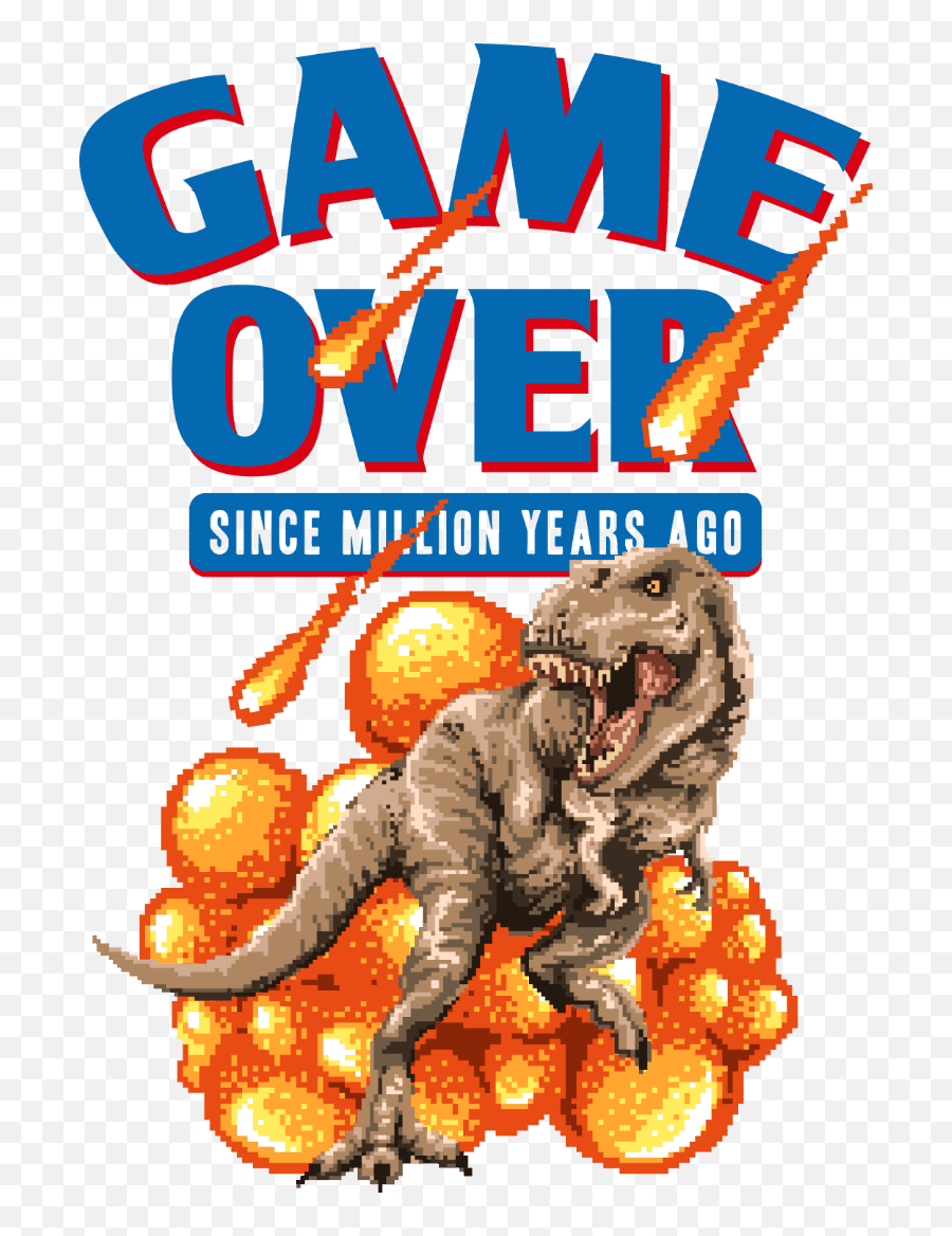 Game Over Dino - Dinosaur Png,Game Over Transparent