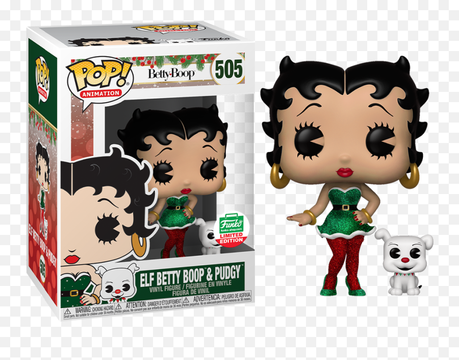 Betty Boop - Elf Betty Boop With Pudgy Pop Vinyl Figure Funko Shop Exclusive Elf Betty Boop Funko Png,Betty Boop Png