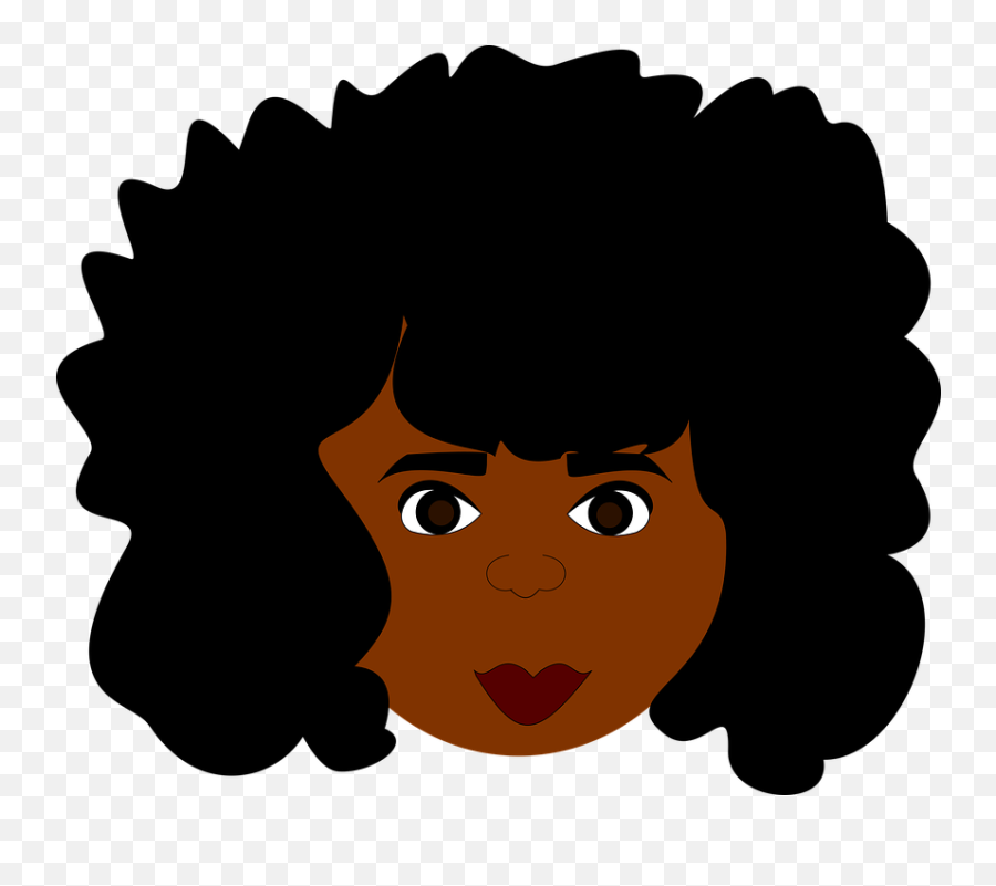 Afro Girl Brown Black - Afro Women Cartoon Png,Black Girl Png - free  transparent png images 