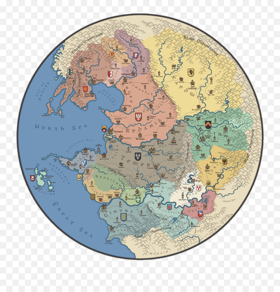 Map From The Witcher - The Northern Realms 1260 Mapporn Witcher Northern Realms Png,The Witcher Png