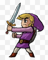 If It Happens - Zelda Triforce Heroes Emote Clipart Full Legend Of Zelda Purple Link Png,Triforce Png