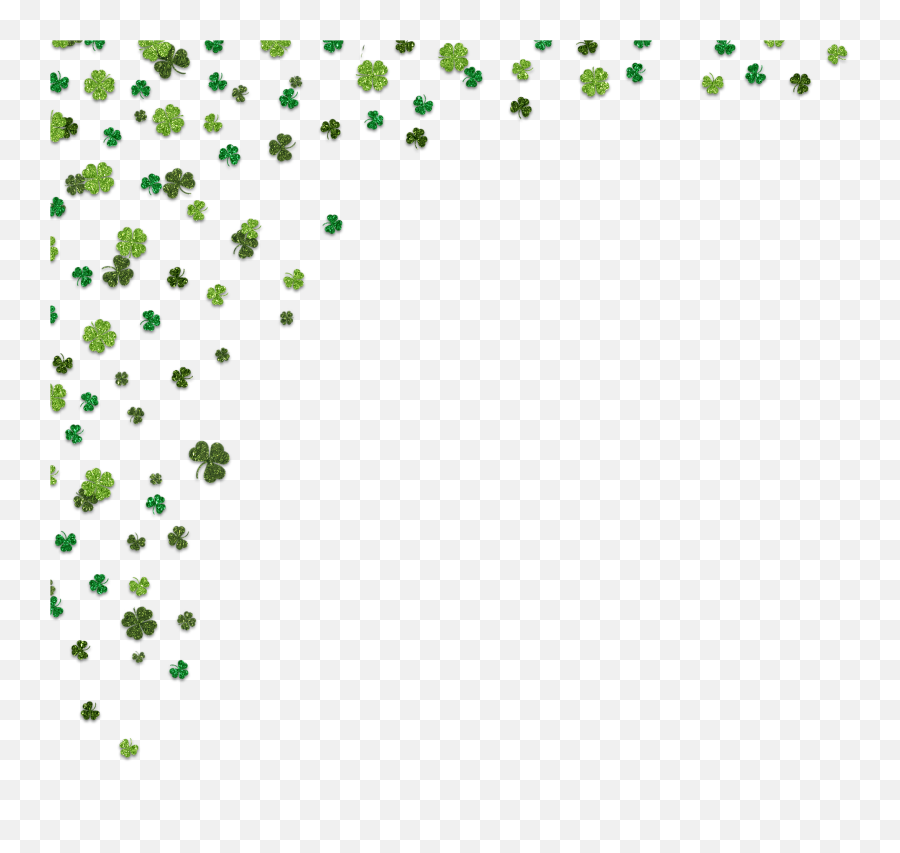 Shamrock Border Transparent U0026 Png Clipart Free Download - Ywd Transparent Background Shamrock Border,Four Leaf Clover Transparent Background