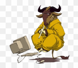 Gnu Meditate Levitate - Gnu Meditation Png,Meditate Png