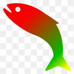 Fish Clipart Clear Background - Rainbow Transparent No Trout Black And White Png