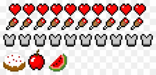 Minecraft Hud Pixel Art Maker - Hud Png