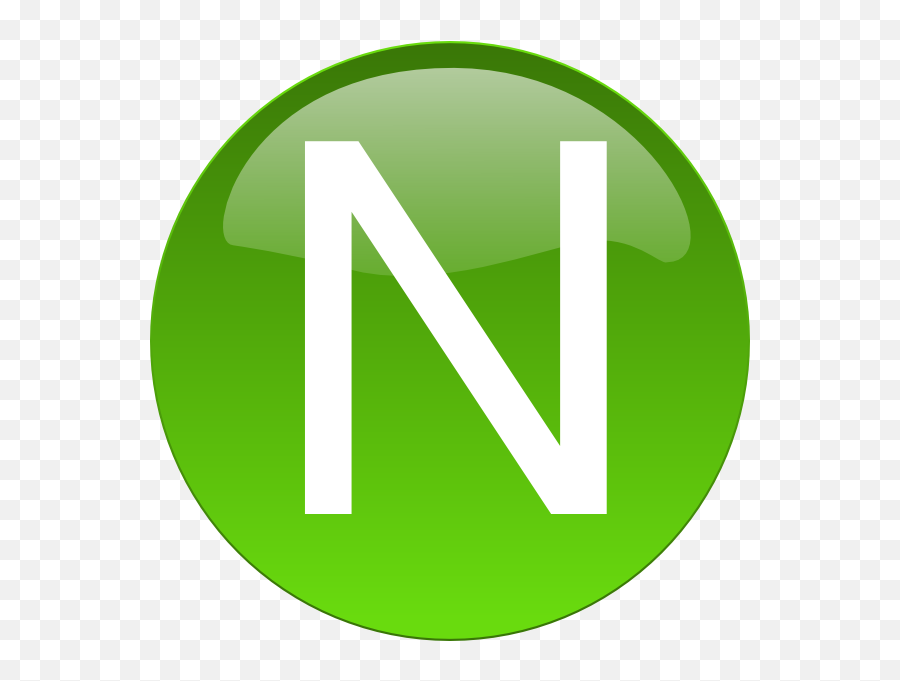 Green N Clip Art - Vector Clip Art Online N Cliparts Png,N Logo