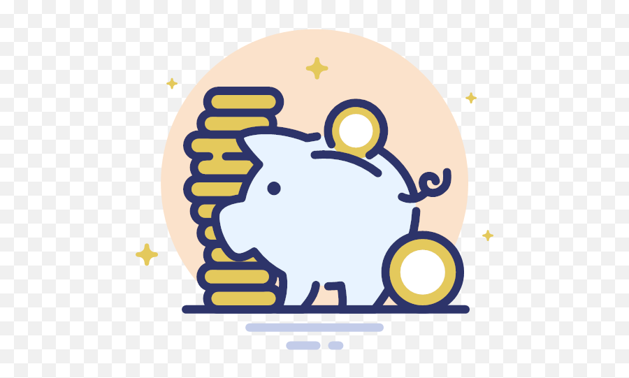 Finance Mango Piggy Bank Icon - Spaark Bussiness Flat Icons Png,Piggy Bank Transparent