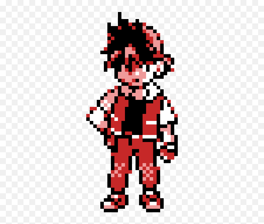 Pokemon Trainer Red Manga Sprite - Bunbury Png,Pokemon Trainer Png