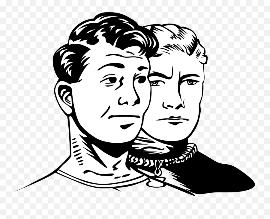 Men Boys Guys - Free Vector Graphic On Pixabay Two Men Clipart Black And White Png,Menacing Transparent