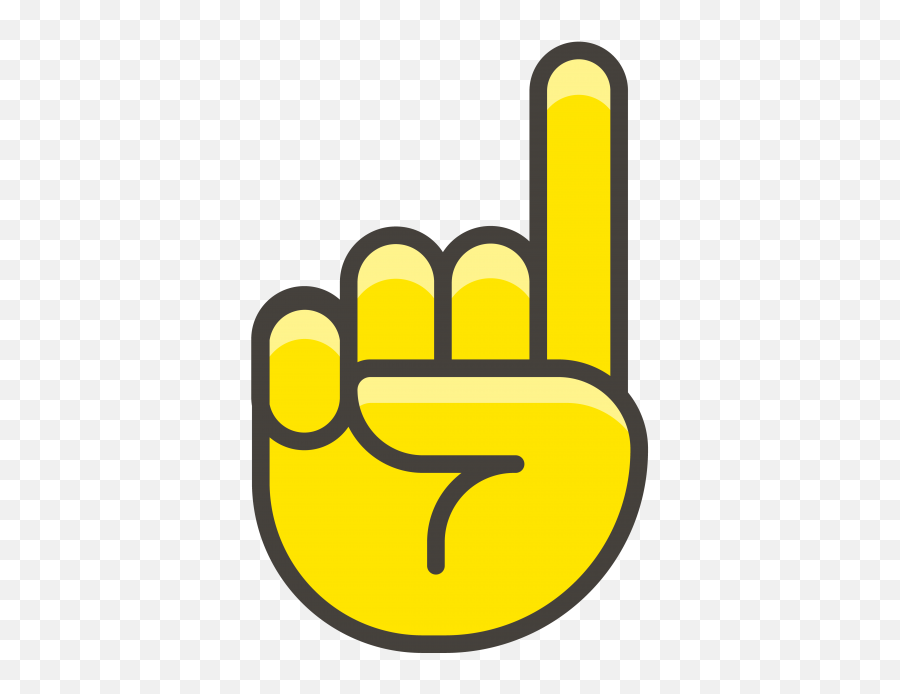 Download Index Pointing Up Emoji - Index Finger Png Image Indice Dibujo Dedo Animado,Pointer Finger Png