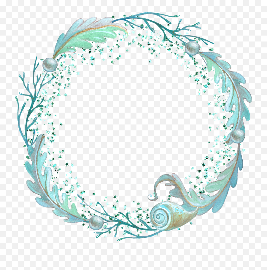 Download Tattoo Flower Garland Painted Watercolor Garlands - Watercolor Circle Frame Png,Watercolor Circle Png