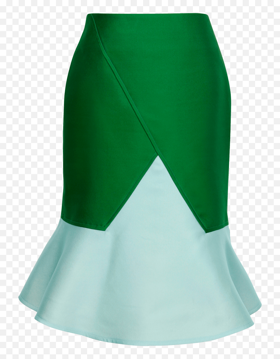 Ostwald Helgason Diagonal Mint And Forest - Green Flaredhem Mint Green And Forest Green Png,Skirt Png