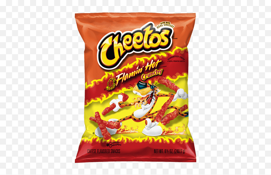 Cheetos Crunchy Flamin Hot Cheese - Flaming Hot Cheetos Png,Cheetos Logo Png