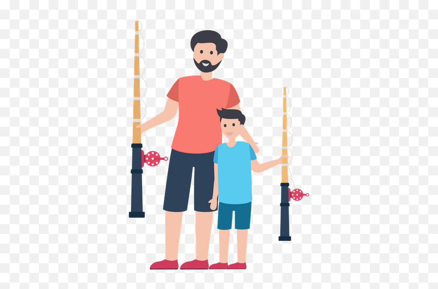 Father Son Love Icon Of Flat Style - Available In Svg Png Father Son Hunting Cartoon,Father And Son Png